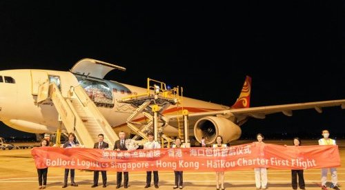 Bolloré Logistics launches an air charter service between Singapore and Hainan